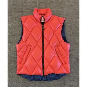 Elements by Couloir Down Ski Vest Men's S Insulated Lined Red Vintage